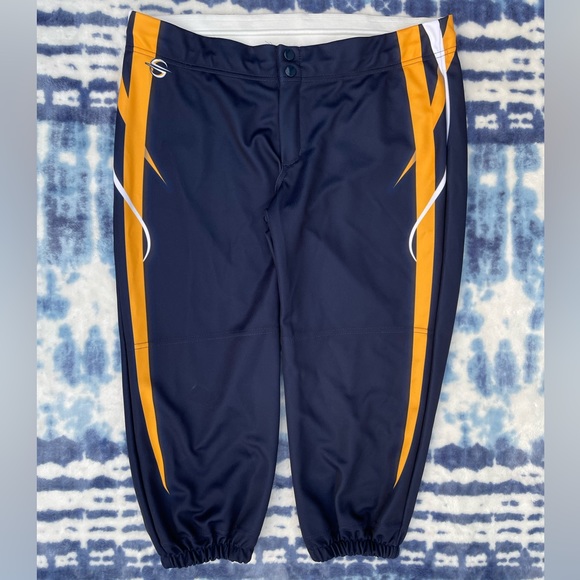 Pro Sphere Mosher Sports Baseball Football Pants Men’s Size XL 🔥 Blue & Gold - Picture 1 of 6